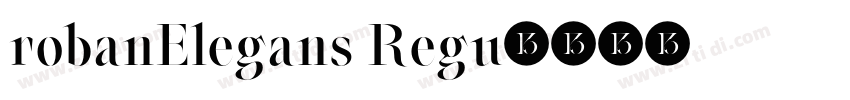robanElegans Regu字体转换